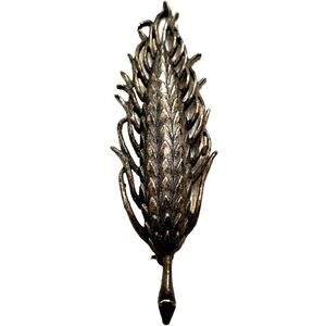 Vintage Mamselle Wheat Gray Silver Pin Brooch Womens Jewelry Accessories